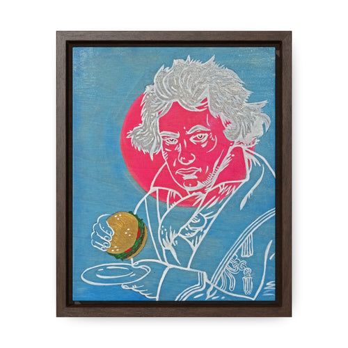 Beethoven with hamburger