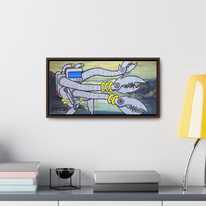 Robot I - Framed Premium Gallery Wrap Canvas - Fitztastic Art Print